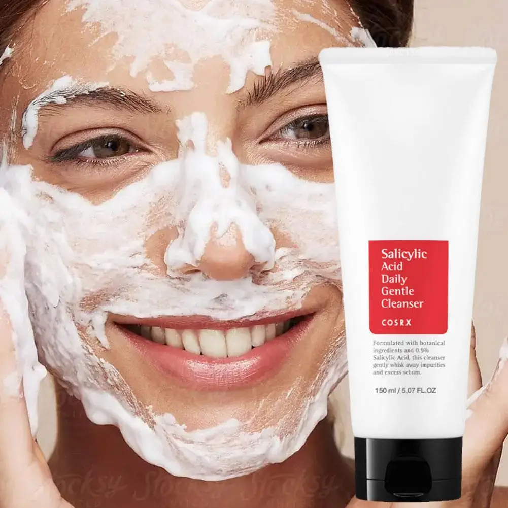 

150ml Daily Gentle Cleanser Facial Cleansing Exfoliating Peeling Deep Clean Acne Blackhead Remove Korean Exfoliate Moisturizing