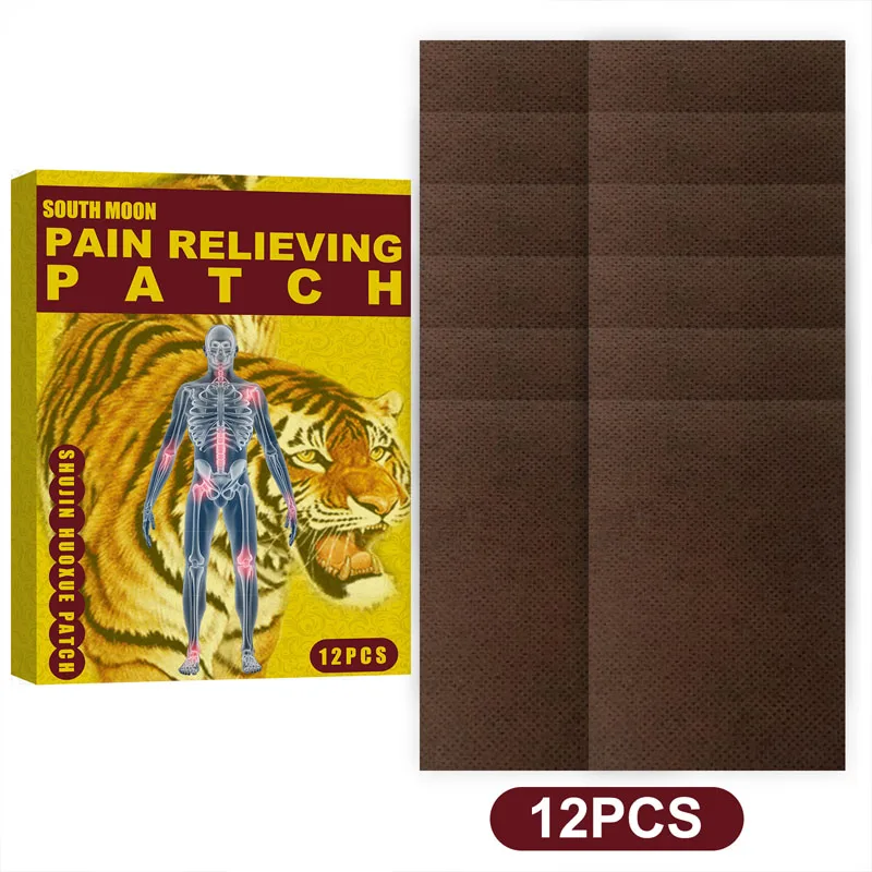

12 Pcs Tiger Balm Pain Relief Medical Plaster Herbal Relief Back Muscle Ache Waist Knee Pain Arthritis Patch Heath Care Products