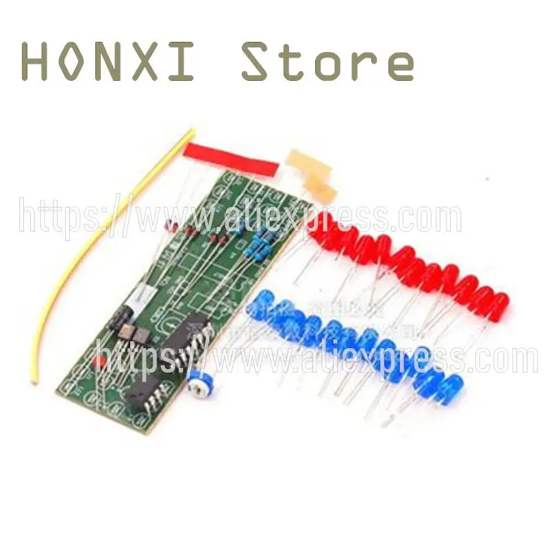 Набор двухцветных мигающих ламп NE555 + CD4017 bang flash Электронная практика