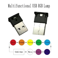 mini led rgb ambient light 8 color changeable for car laptop keyboard atmosphere smart night lamp