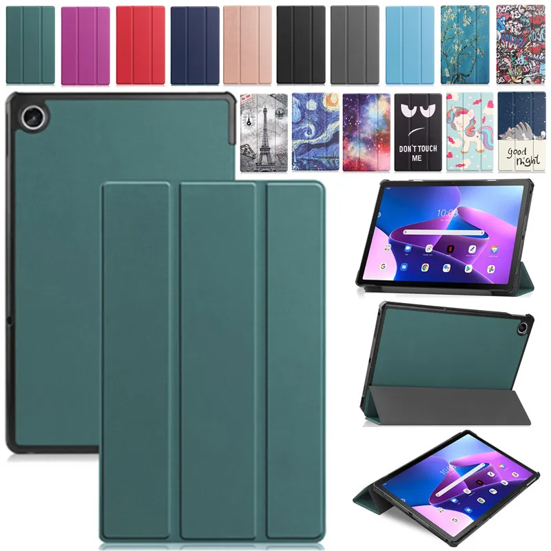 

For Lenovo Tab M10 Plus 3rd Gen 10.6 TB-125F TB-128F Xiaoxin Pad 2022 Auto Wake-up Sleep Flip Case Ultra-Thin Stand Tablet Cover