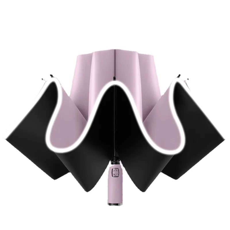 

Big Automatic Folding Umbrella Windproof Mens Reverse Golf Umbrella Sun Protection Parasol Paraguas Hombre Rain Umbrellas