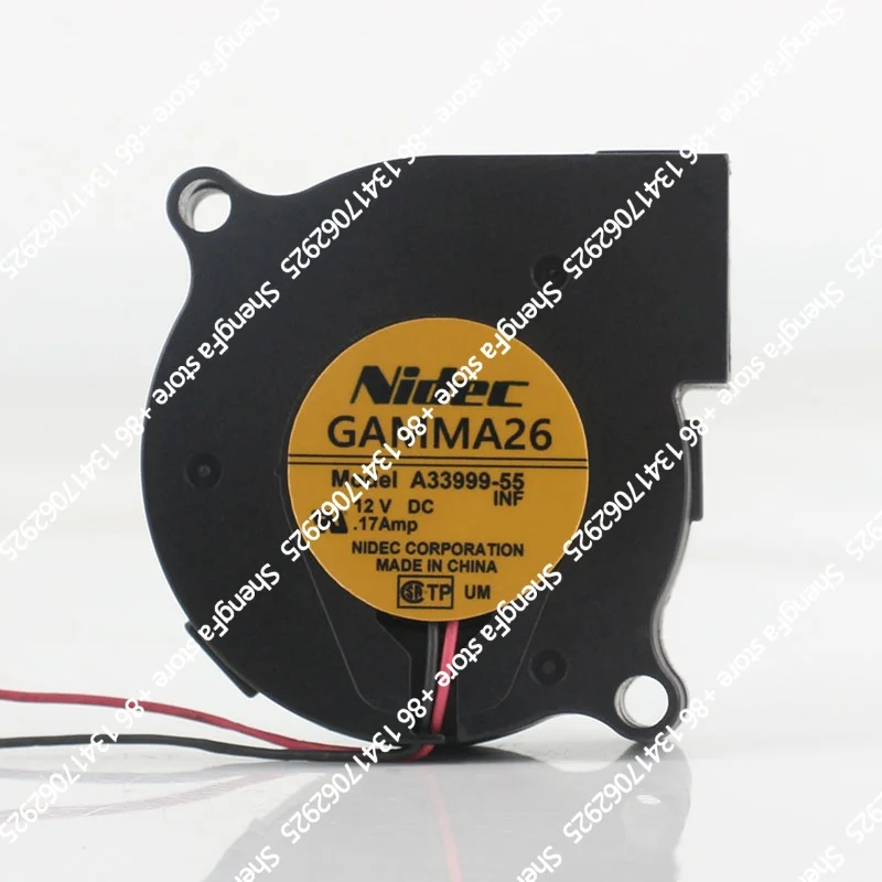 Фото Оригинальный вентилятор Nidec 5V 24V 48V DC 12V 0.17A 5015 5CM 50X50X15MM, турбинный, бесшумный, с двойным шарикоподшипником, A33999-55, охлаждающий вентилятор. №4