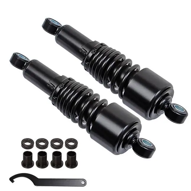 

2PCS Motorcycle Shock Absorber Suspension Protection Rear Shocker Absorbers Adjustable Spring Preload Mount Hole Distance 267mm