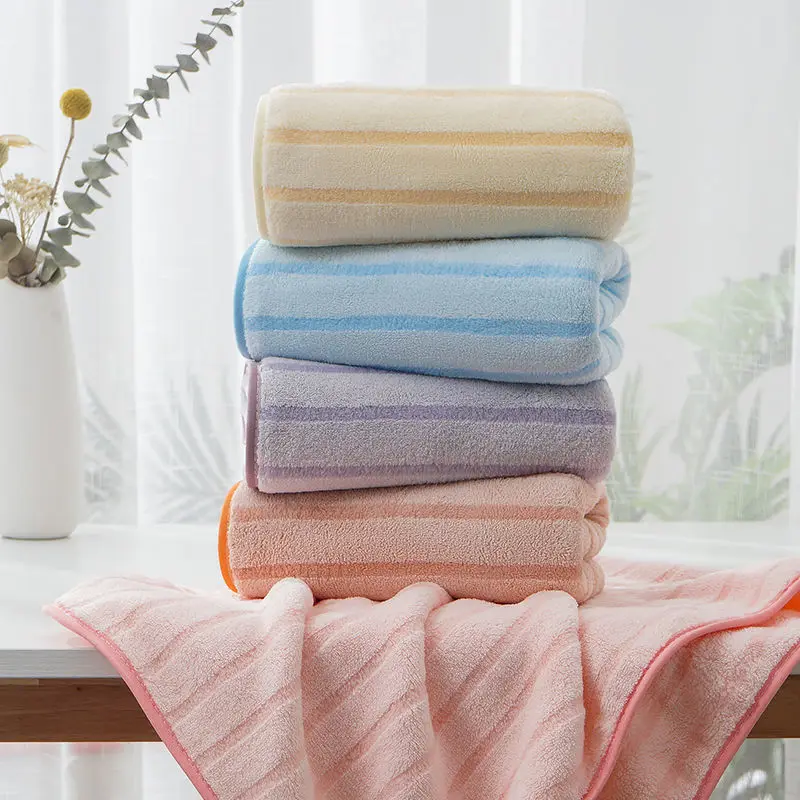 

Superfine Fiber Face Towel Soft Affinity Absorption Adult Towels 35x75cm Daily Use Quick Dry Bath Towel Hand Hair Bathroom Towel