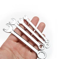 10 pc mini metal combination wrenches set spanner key chain ring key ring gift