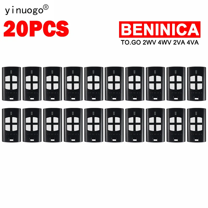 

20PCS BENINCA TO GO 4WV 2WV 2VA 4VA Remote Control Garage Door Opener 433.92MHz Rolling Code BENINCA Garage Gate Remote Control