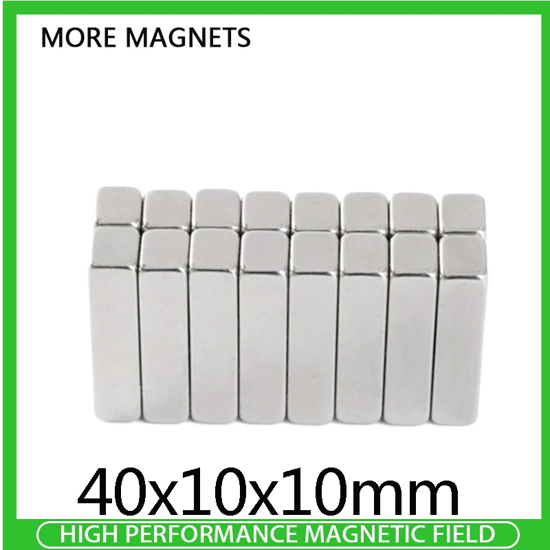 

5/10/20/30/50pcs 40x10x10mm Block Super Strong Magnetic Magnets Permanent Neodymium Magnet 40x10x10mm Quadrate Big 40*10*10 mm