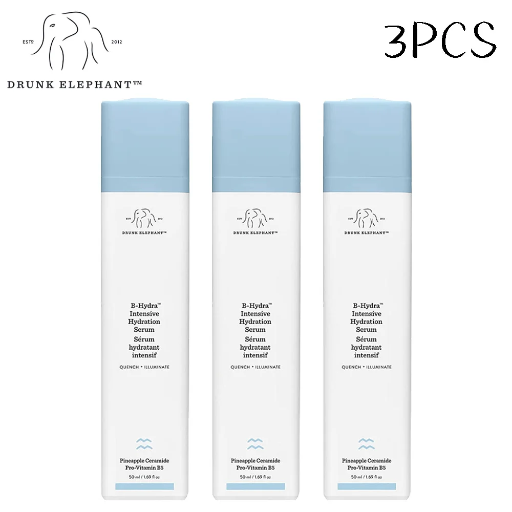 

3PCS Original Drunk Elephant B-Hydra Hydration Serum Anti-wrinkles Moisturizing Nourishing Repairing Barrier Skin Care 50ml