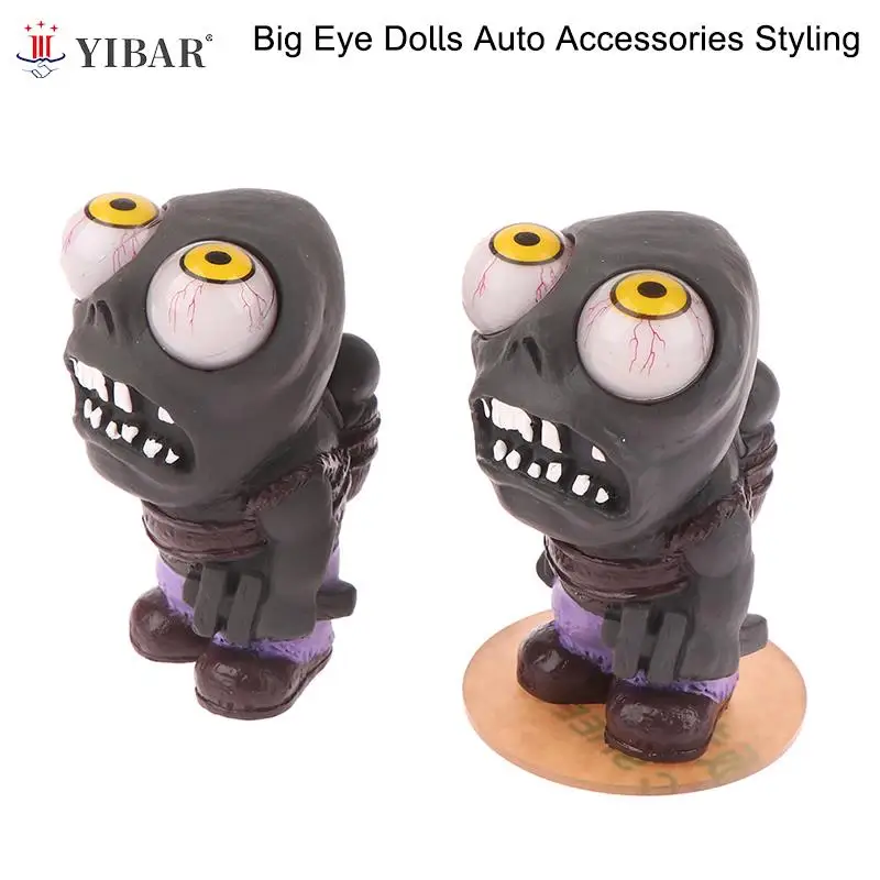 

Car Turbo Explosive Eye Doll Car Boost Eye Zombie Toys To Decompress Ornaments Big Eye Dolls Auto Accessories Styling