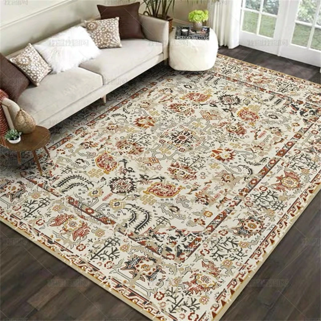 

European Style Carpet Floor Carpet Area Rugs Geometry Pattern Rug To The Living Room Non-Slip Kitchen Carpets Washable Customize