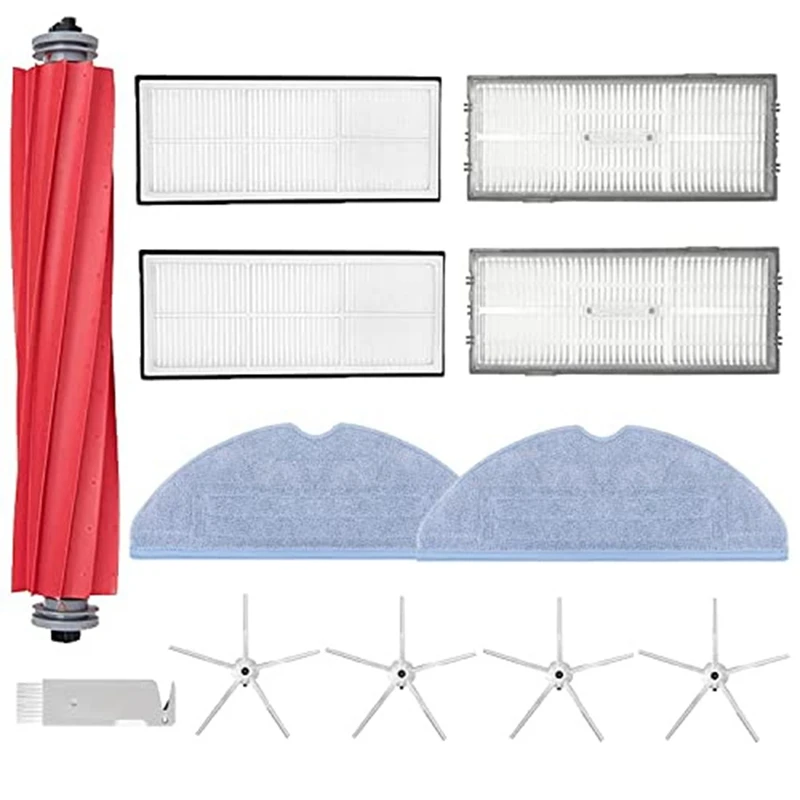 Аксессуары для пылесоса Roborock S7, T7S, T7 PLUS, комплект аксессуаров для пылесоса Roborock, основная щетка, насадка на швабру, фильтр, боковая щетка