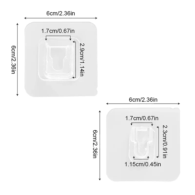 10 Пар Мощных Невидимых Многоцелевых Крючков Клейкие Настенные Держатели Для