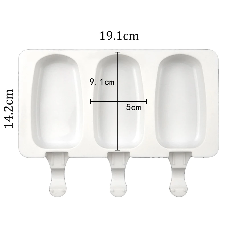 

Силиконовая форма для мороженого 3/4 ячейки