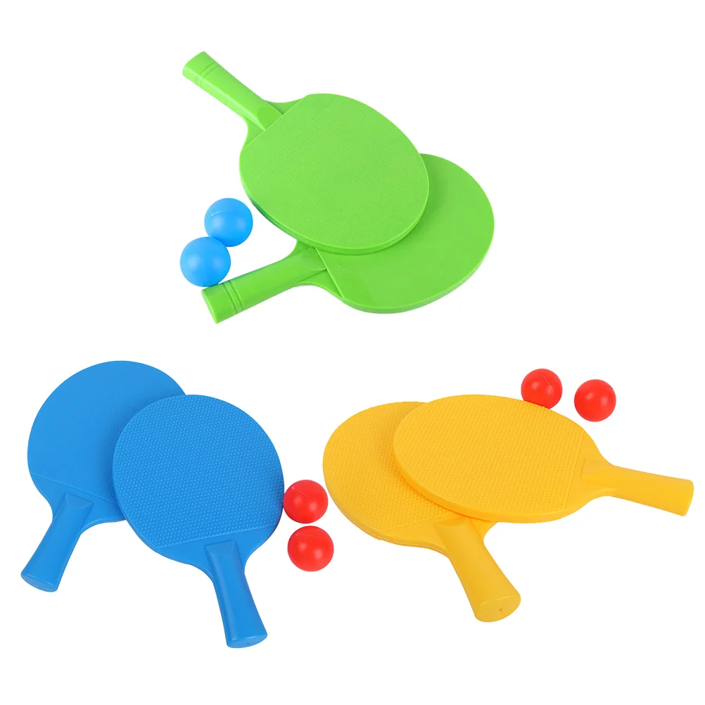 

3 Sets Kids Educational Games Outdoor Tennis Racket Hand Eye Coordination Toys Table