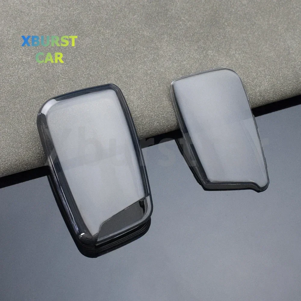 Фото Для Skoda Kodiaq Fabia Karoq Octavia Seat Ateca Прозрачный чехол для автомобильного ключа из ТПУ для VW Volkswagen Passat B8 Taos Polo Tiguan №1