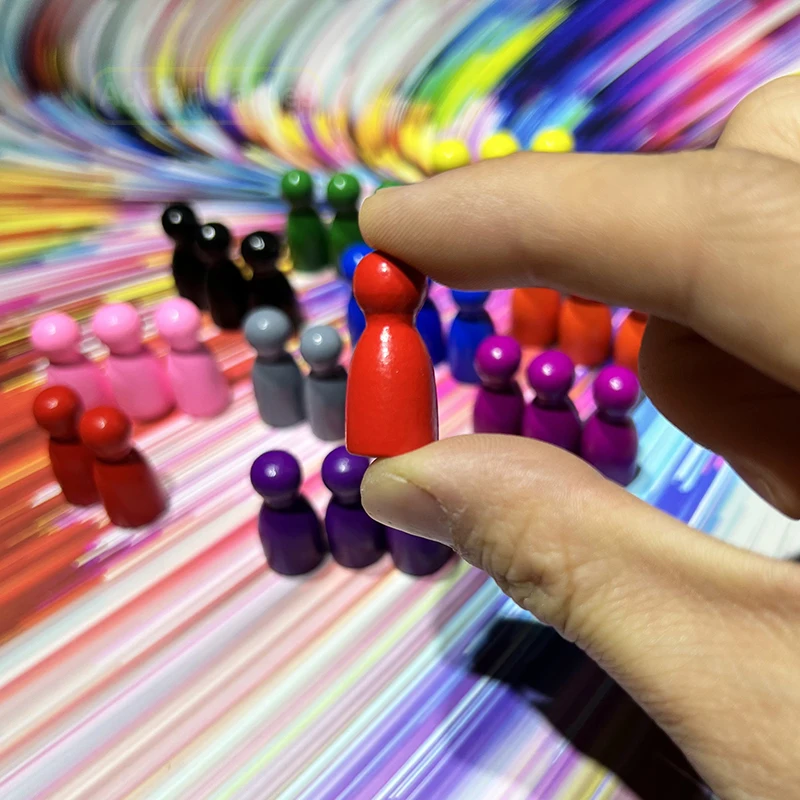 100 шт. деревянные Meeples шахматные жетоны 10 цветов компоненты настольной игры