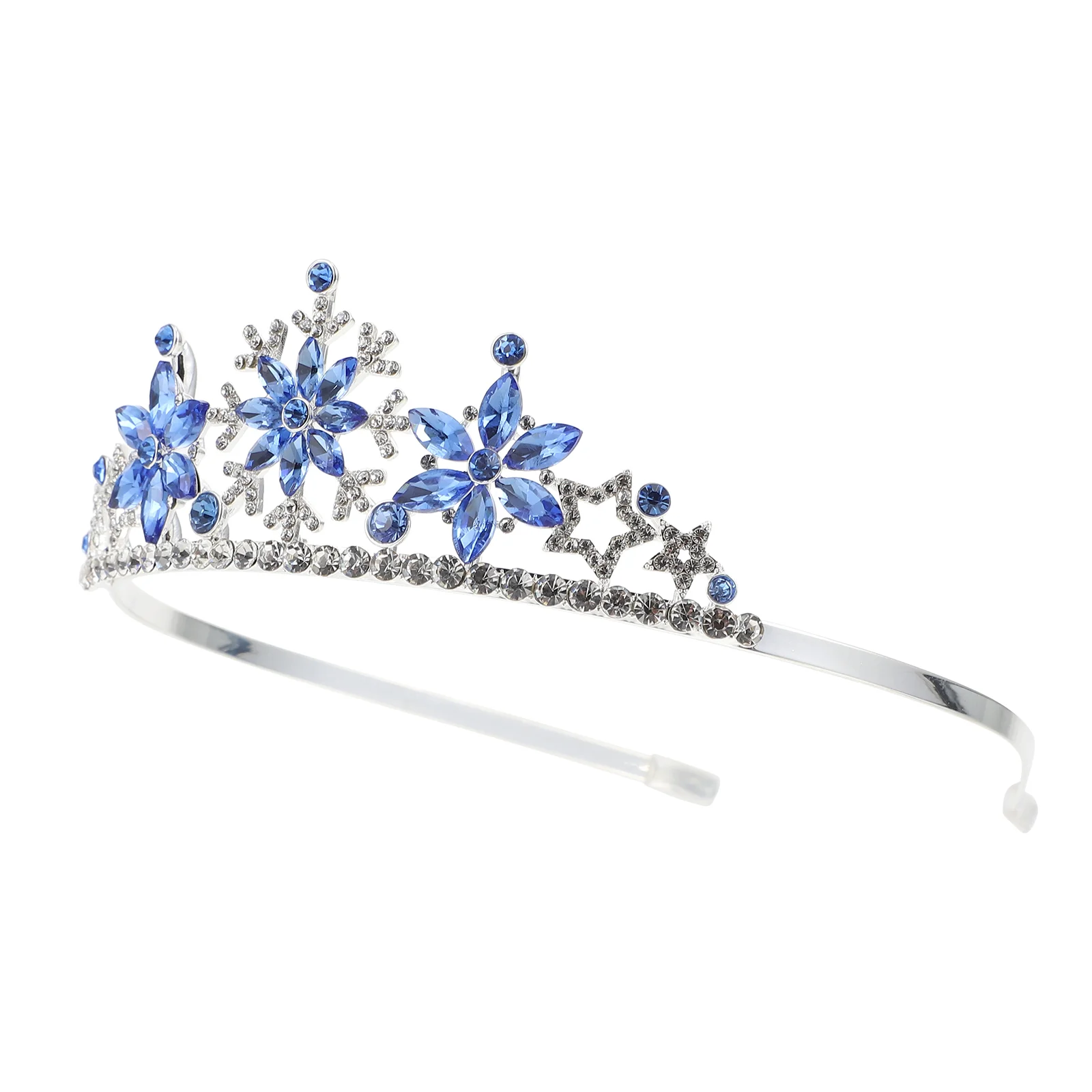

Children's Crown Headband Birthday Decoration Girl Hairband Fashion Chic Tiara Headdress Unique Alloy Snowflake Role Play
