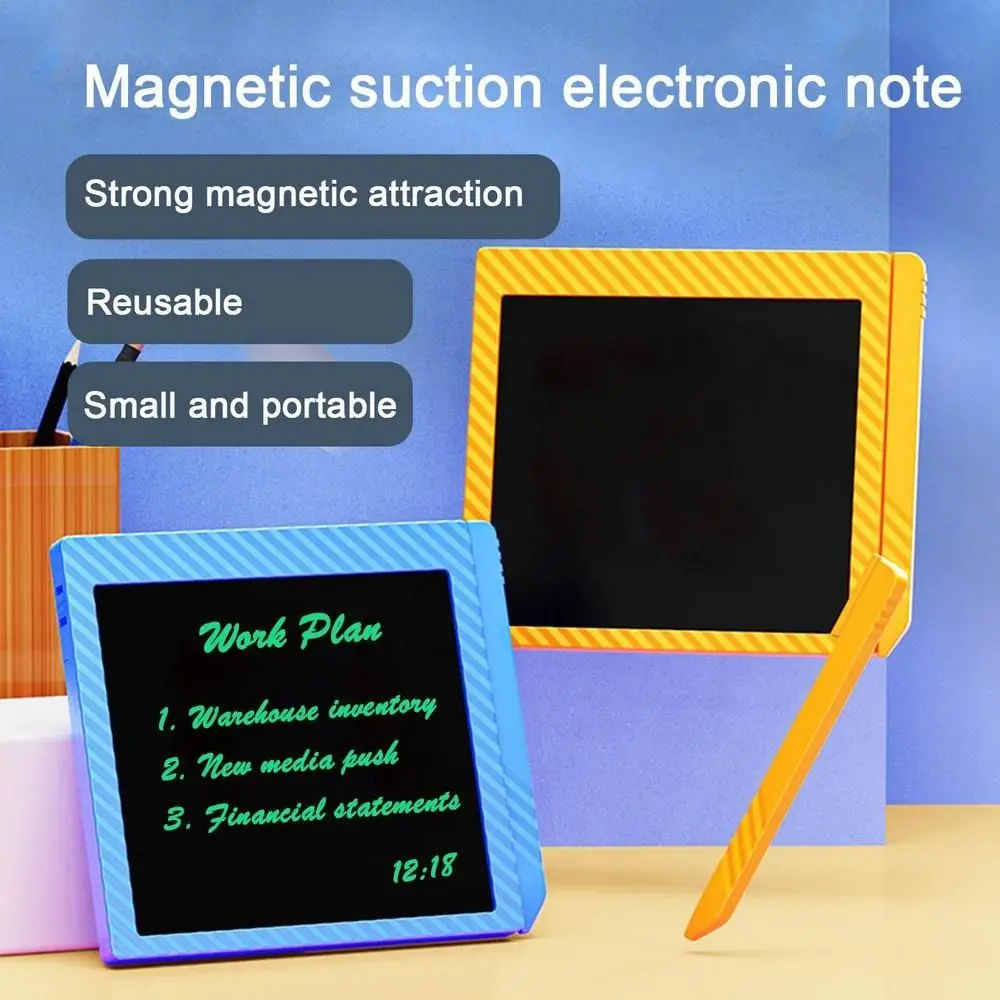 

4.4 Inch 4.4 Inch Sticky Note Pad Magnetic Reusable Graphic Tablet Refrigerator Magnet Hand Writing Board Writing Tablet