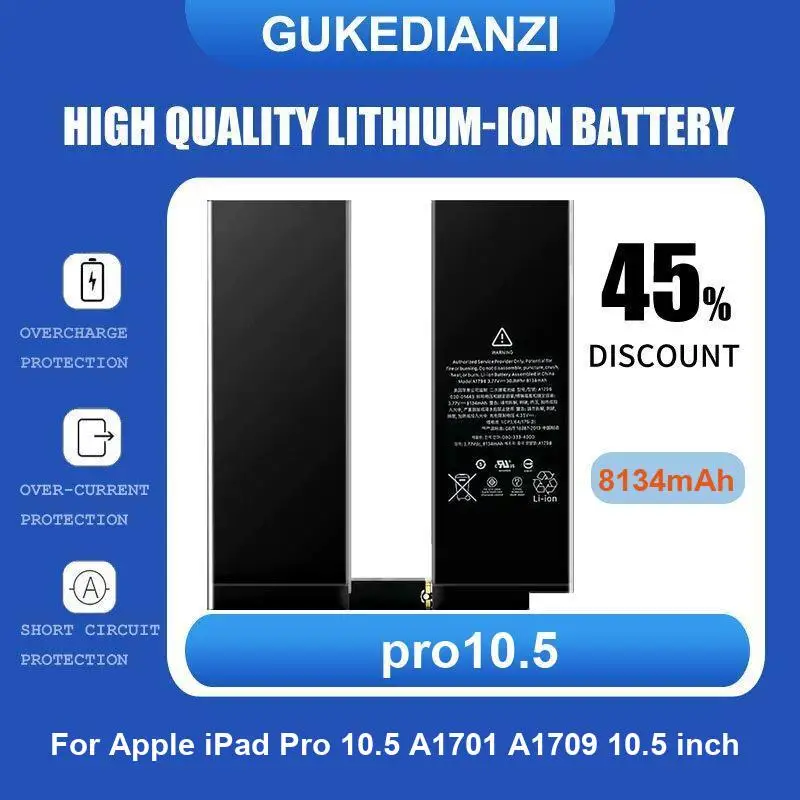 Аккумулятор для планшета pro10.5 для Apple iPad Pro 10.5 A1701 A1709 10.5 дюймов 8134 мАч, высокое качество (art.: 3920d9634eaa7) - 3920d9634eaa7