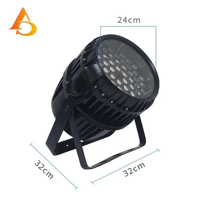 Фото Светодиодный прожектор AICPOSE 54x3w с теплым белым светом и зумом для вечеринок, уличных мероприятий, водонепроницаемый, для сцены №5