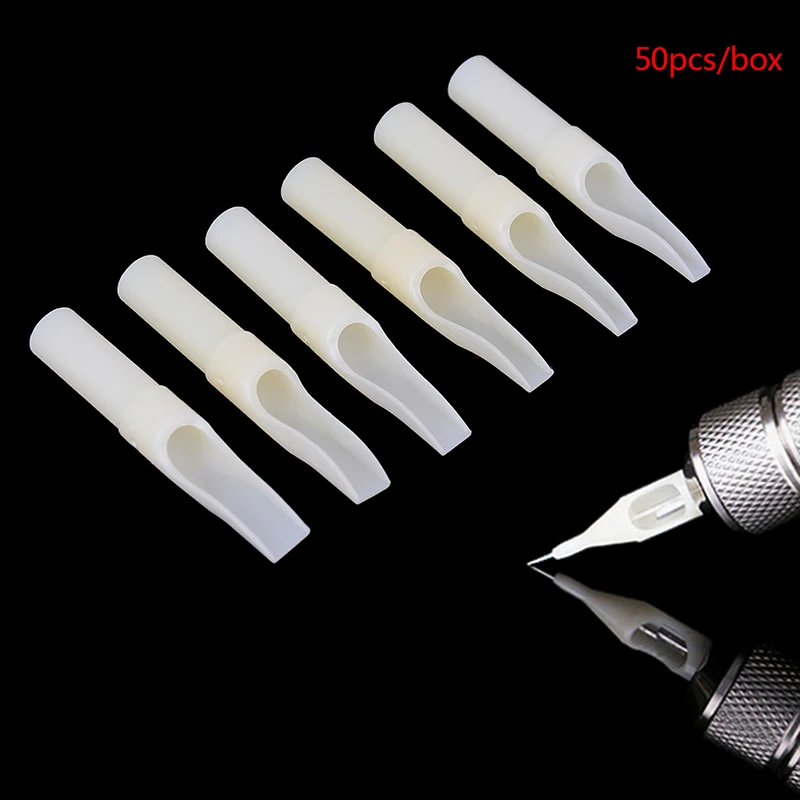 

50pcs/set Tattoo Nozzle Tips Needle Tube Plastic FT Sterile Disposable Tattoo Machine Gun Nozzle Tips Needle Tube