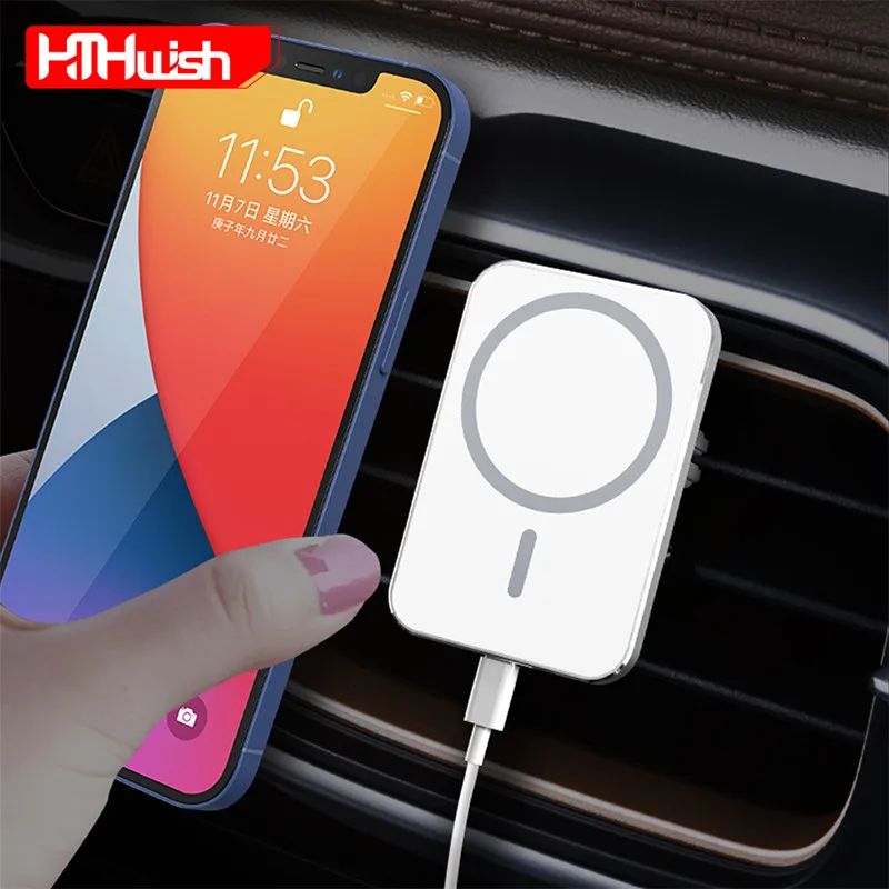 

Magnetic Car Holder for Magsafe IPhone 12 13 14 Pro Max Accessories 15w Fast Qi Wireless Charging Mount Smartphone Cars Charger