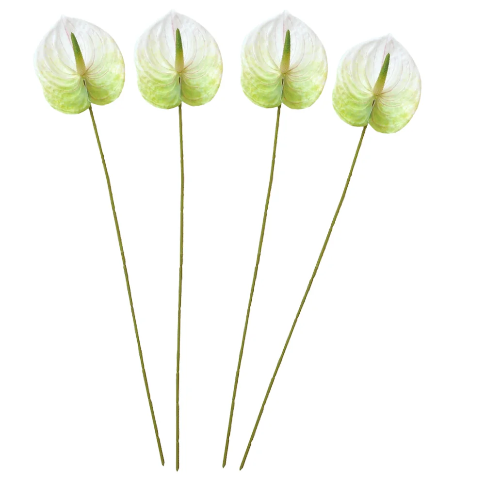 

Delicate Bouquet Decor Simulation Anthurium Andraeanum Lind Flowers Plants Fake Adorn