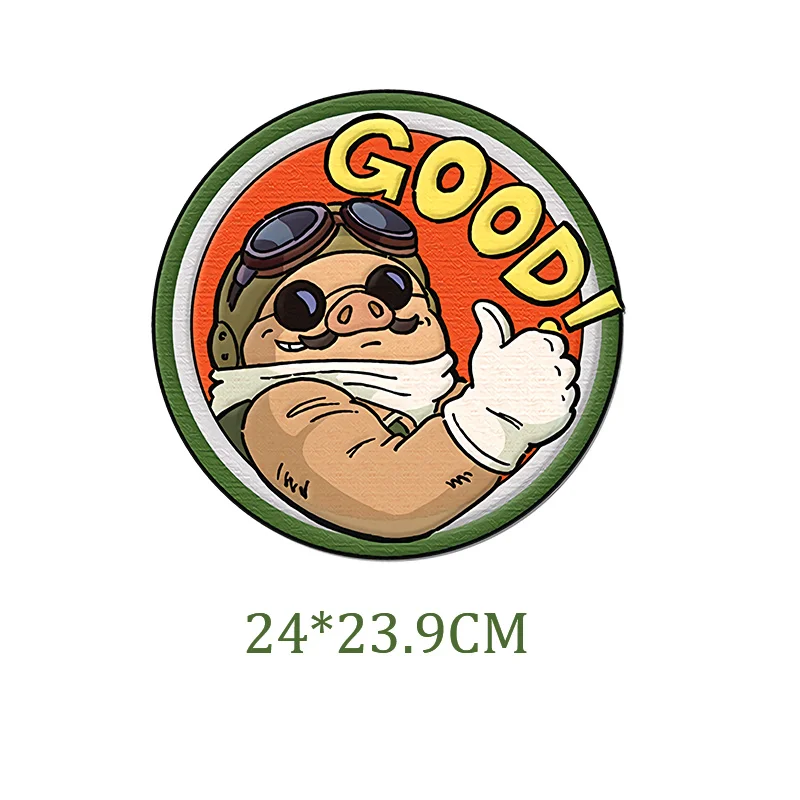 Kawaii Porco красный полосы термо-клейкий для одежды утюжок на патч теплопередающие