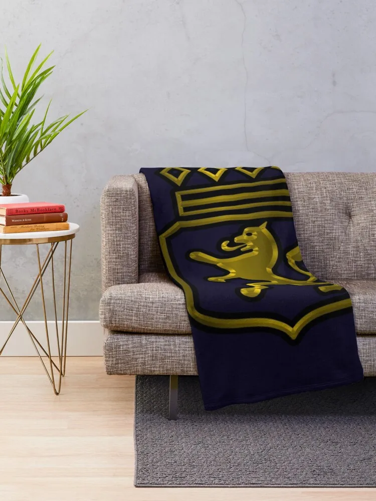 Бренд Dutch Warmblood в золоте. Декоративное одеяло. Покрывала на заказ. Полярные теплые