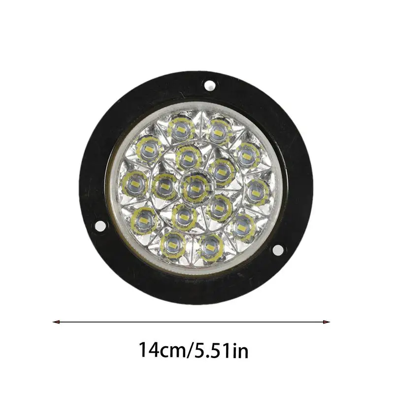 Задние фонари для прицепа Водонепроницаемые 4-дюймовые круглые красные янтарные