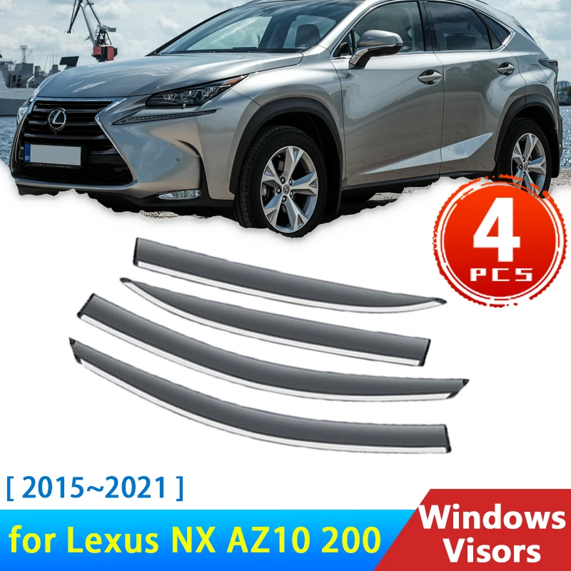 Ветровое стекло для Lexus NX AZ10 200t 300 2015 ~ 2021, аксессуары, дефлекторы, защита от дождя и бровей, солнцезащитный козырек, дымовые автомобильные окна, козырек Ветровое стекло для Lexus NX AZ10 200t 300 2015 ~ 2021, аксессуары, дефлекторы, защита от дождя и бровей, солнцезащитный козырек, дымовые автомобильные окна, козырек