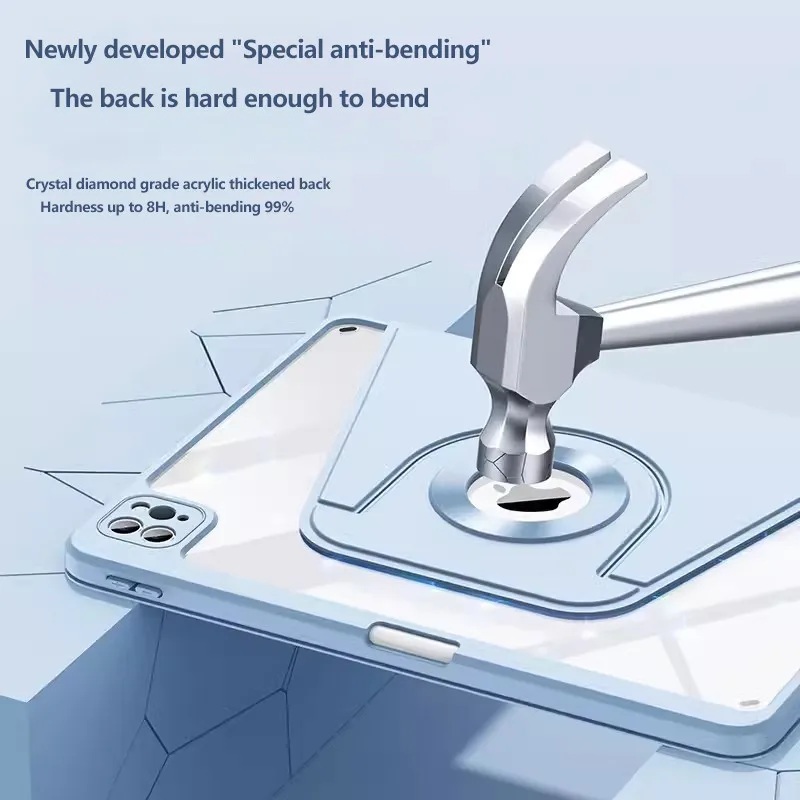 Магнитный съемный чехол для iPad Pro 13 2024 7th Air13 Pro11 Air 11 6 5 4 3 2 1 10 9th 9 7 10th Mini6 Pro12.9