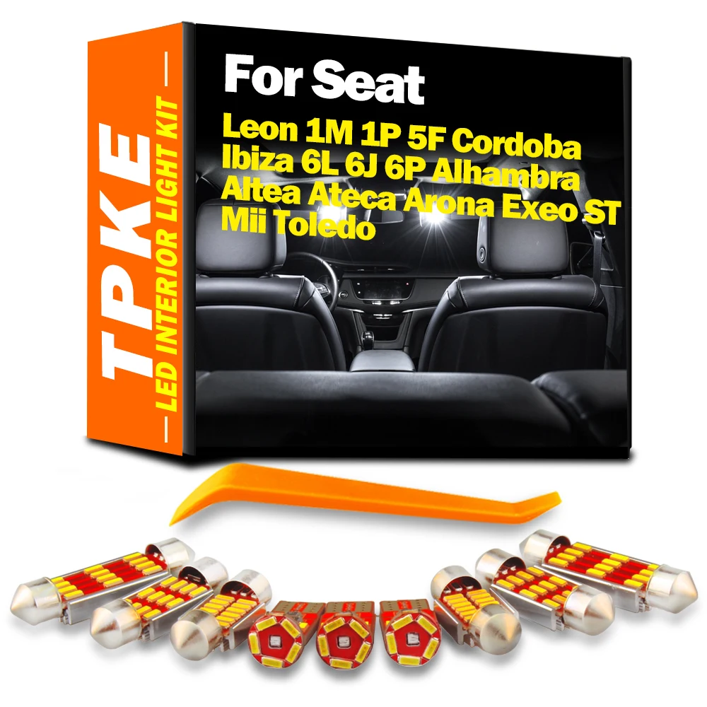 Фонари для интерьера автомобиля Seat Ibiza 6K 6L 6J 6P 6F Leon 1M 1P 5F Altea 5P1 5P5 5P8 XL Alhambra 7V8 7V9 710 711