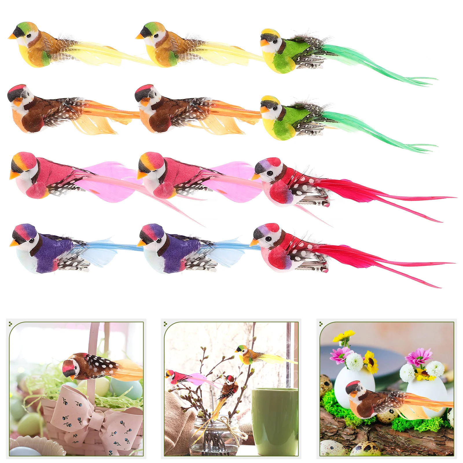 

Simulated Lifelike Small Lovely Artificial Bird Ornaments Fake Birds Artificial Birds Fake Bird Ornaments Photography