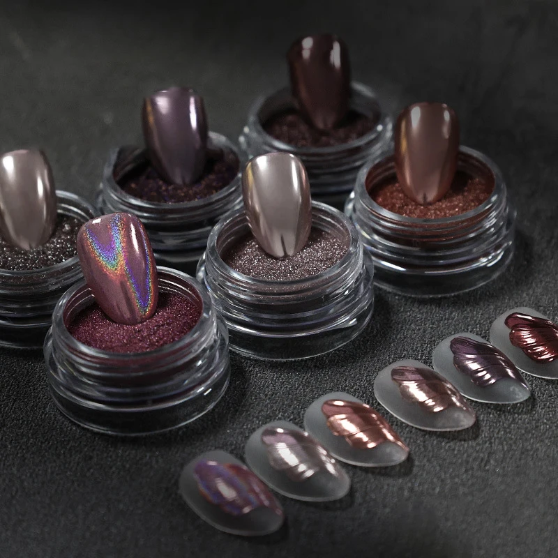 1 коробка волшебное зеркало для ногтей блестки нерегулярная вспышка блестящие