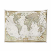 vintage world map nautical maps travel maps ocean maps retro tapestry wall hangings painting decorative banner flag home decor