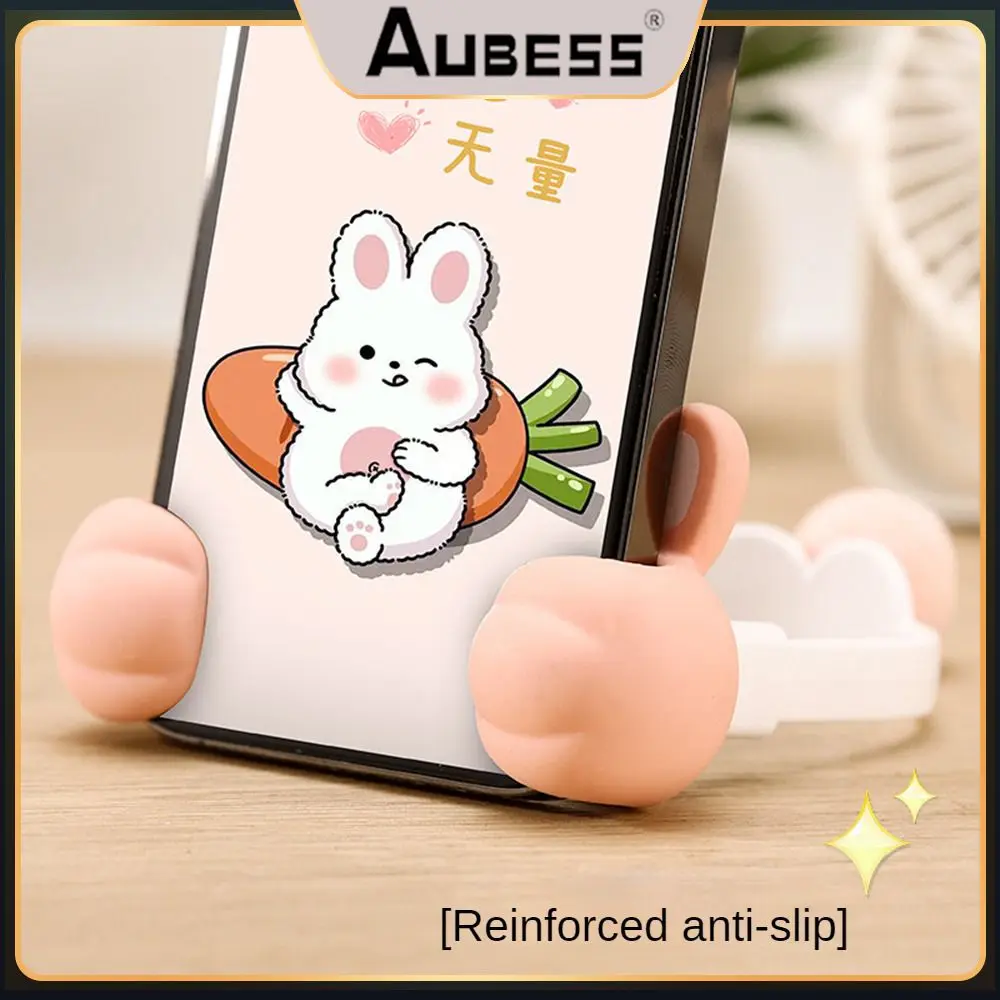 

Pinkycolor Happy Drama Chasing Bracket Non Occupying Space Stick Rabbit Mobile Phone Holder Tprabs Material Compact Design Micro