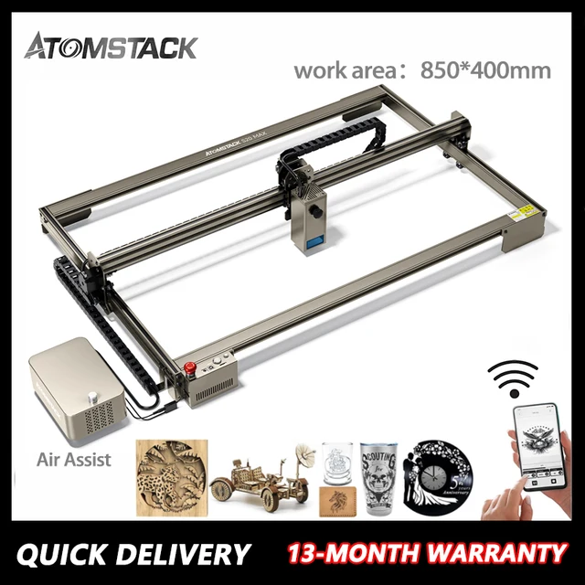 ATOMSTACK Maker X30 Pro 160W Laser Engraving Cutting Machine Diode 33W  Output CNC Metal Engraver Dual Air Assist APP Control - AliExpress