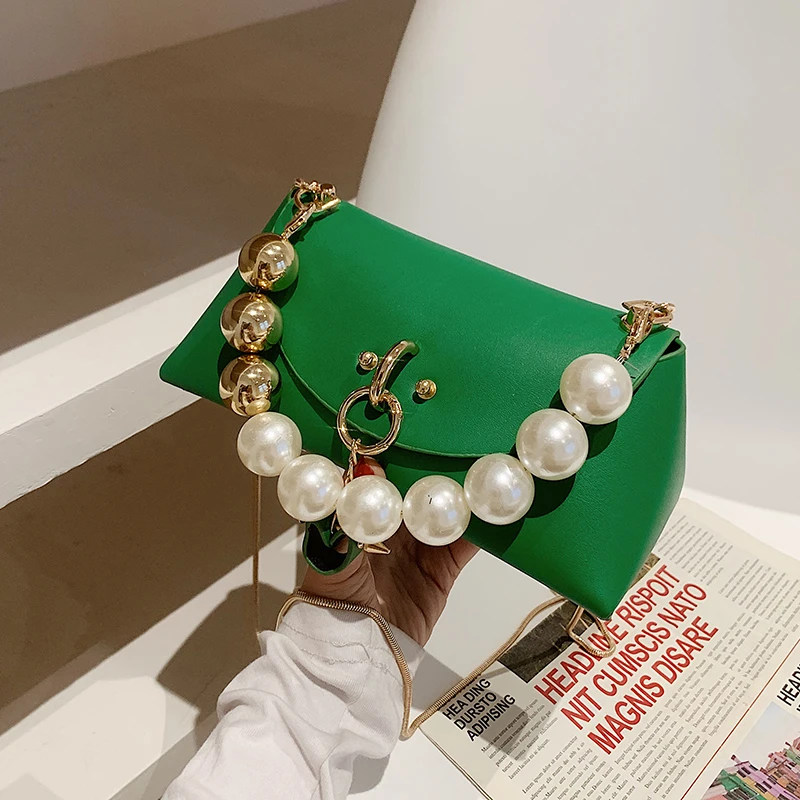 

Popular Pearl Bag for Women 2022 New Trendy Fashion Chain Messenger Bag Fashion Style All-Matching Mini Square Shoulder Bag