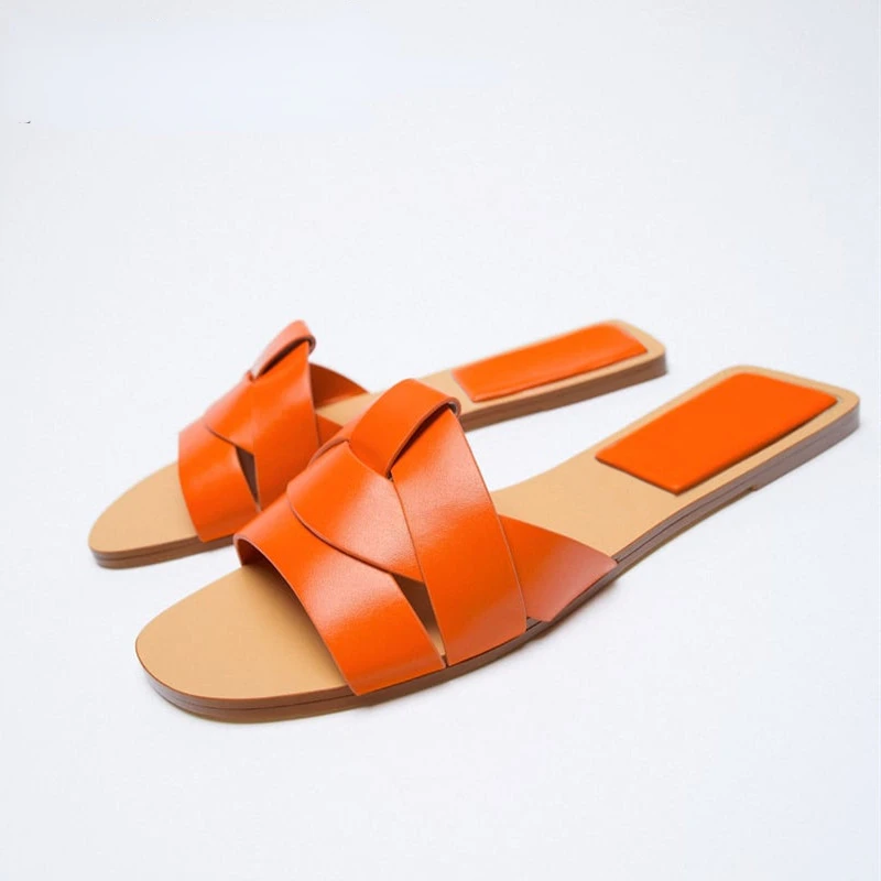 

FEDONAS Ins Women Flats Sandals Genuine Leather Comfort Casual Shoes Woman Summer Slippers Female Sandals