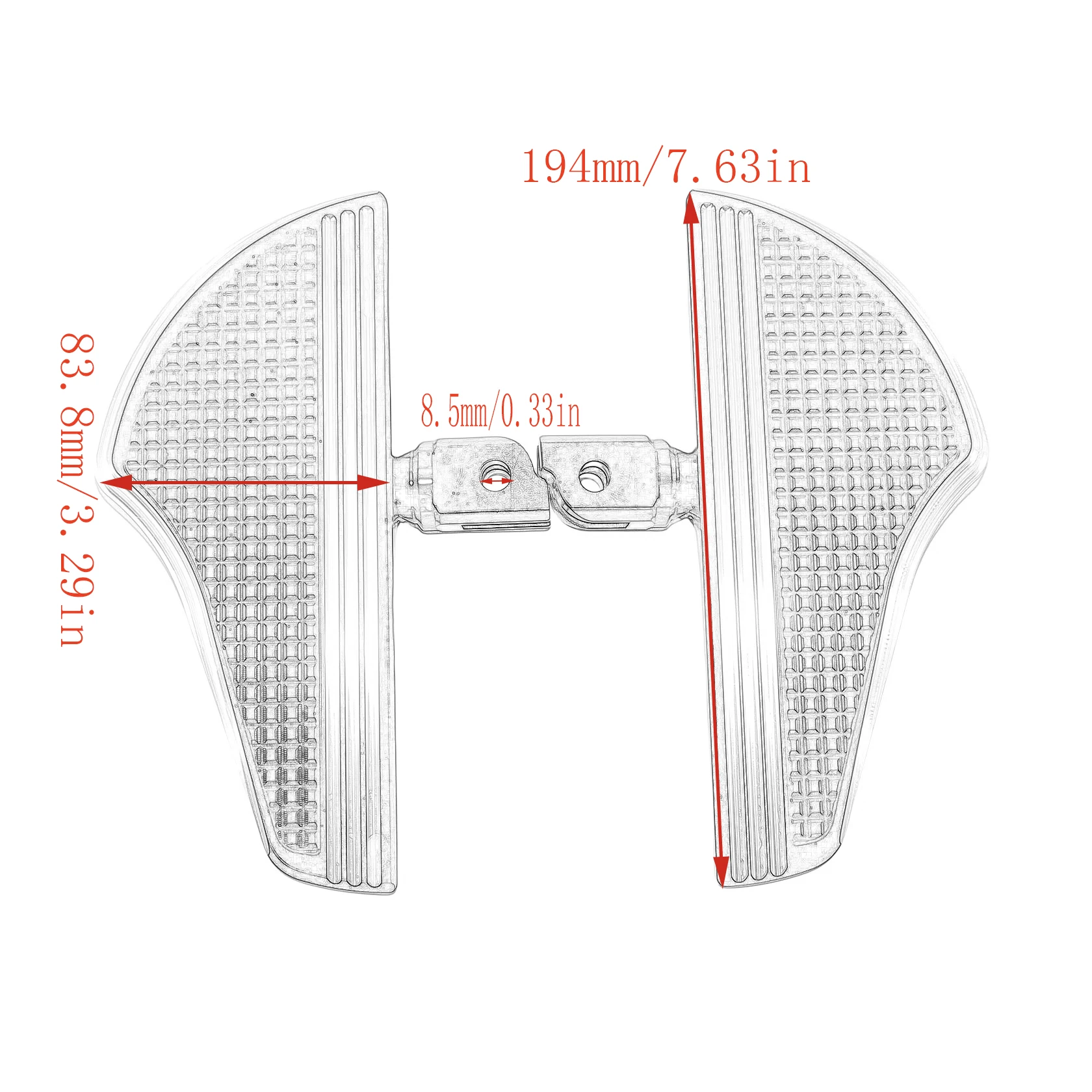 2 шт., передние напольные подножки для мотоцикла Harley Softail Street Fat Bob FXBB Low Rider Sport Glide FLSB 2018-2023 (art.: 3920c80dd780a) - 3920c80dd780a
