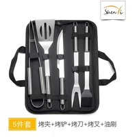 bbq combination barbecue tool stainless steel grill set oxford cloth bag barbecue utensils outdoor household