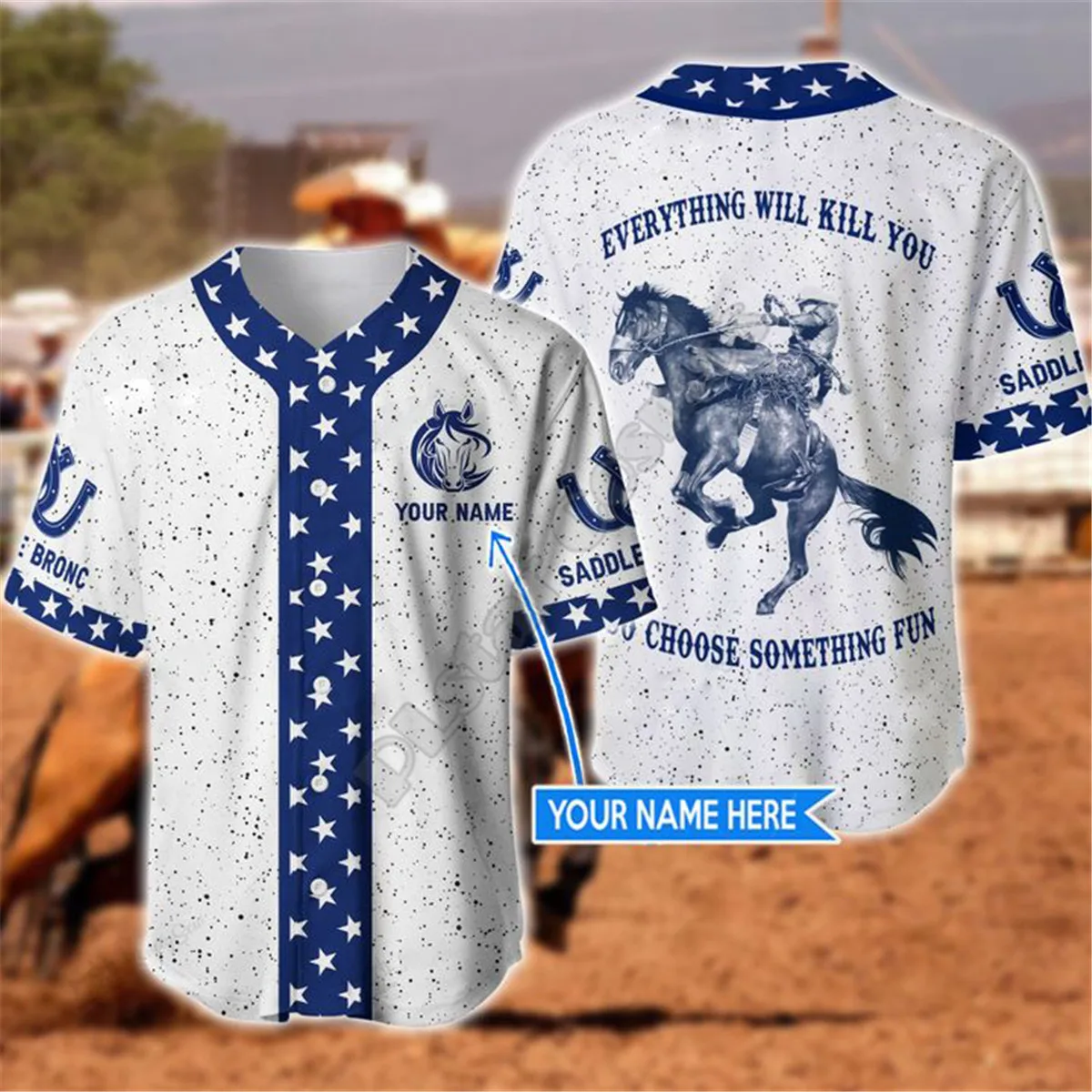 Harness Racing Custom Name Baseball Shirt Baseball Jersey Shirts 3D Printed Men's Shirt hip hop Tops