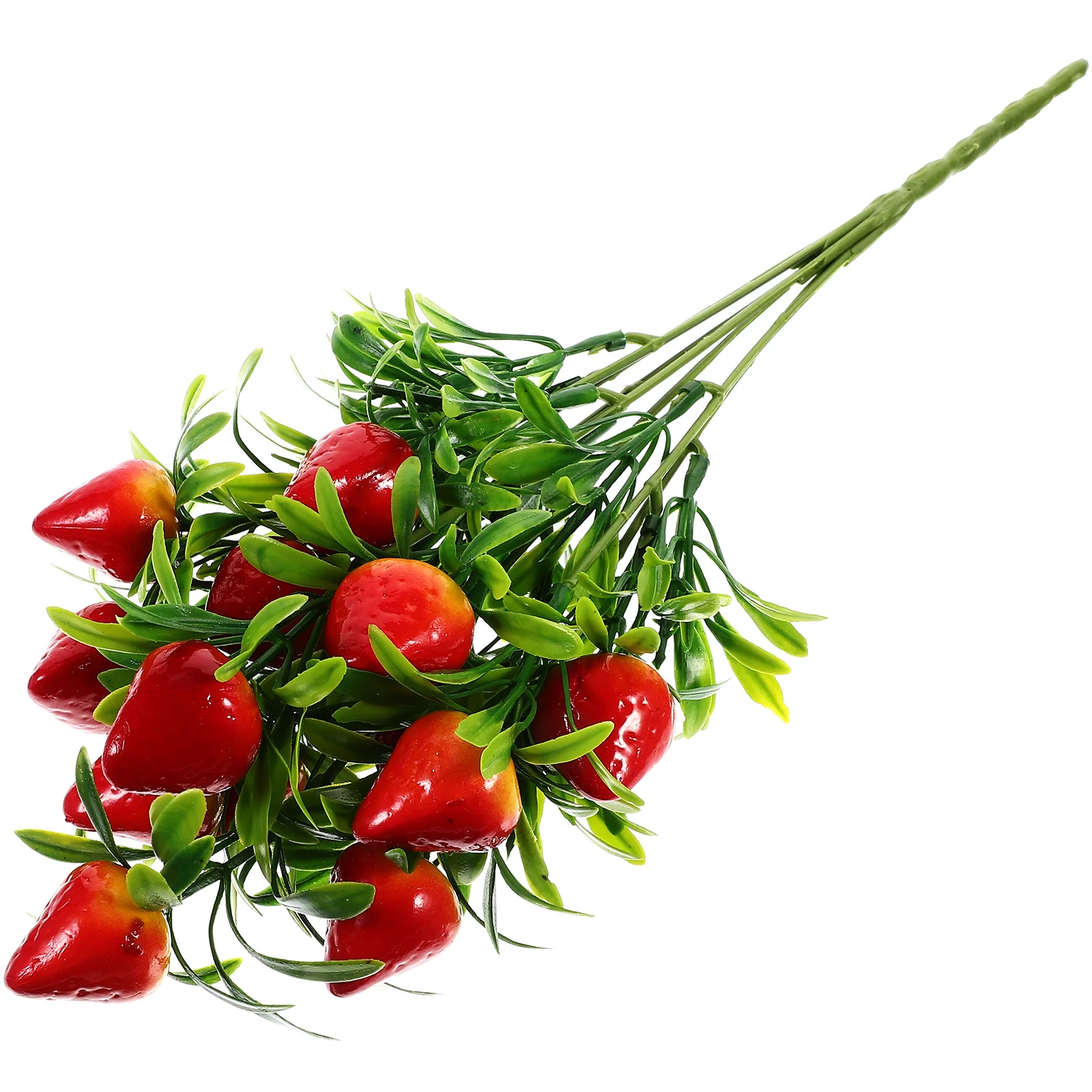 

Red Strawberry Festival Simulated Branches Fake Decor DIY Flower Arrangement Party Props