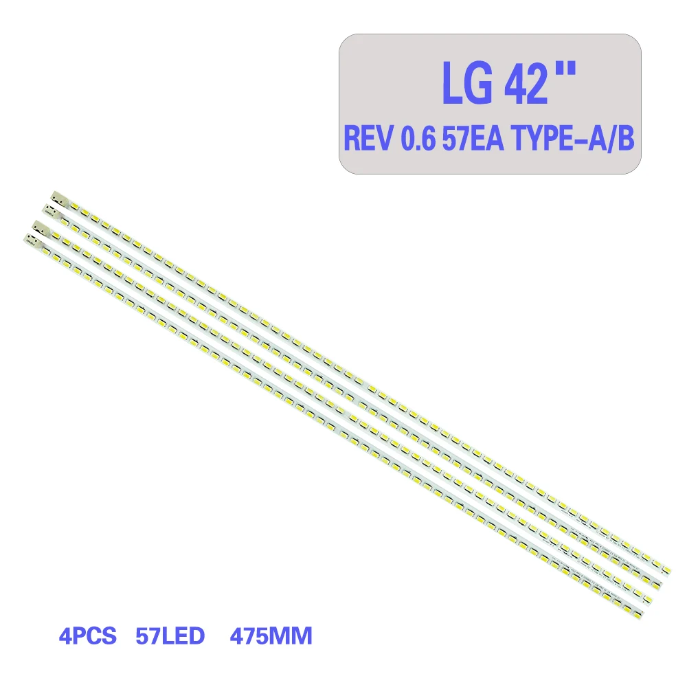 

Новая задсветильник полоса для телевизора 42 дюйма LG LC420EUD светильник вая полоса LG lnnotek 42 дюйма, REV 0,6, 57EA, Φ/B, модель 3660-0352A /0353A
