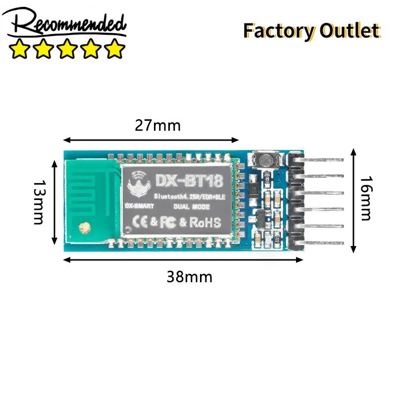 DX-BT18 DX-BT18-A DX-BT18-LE SPP3.0 Dual-mode Wifi Wireless Serial High-speed Transparent Bluetooth-совместимый |