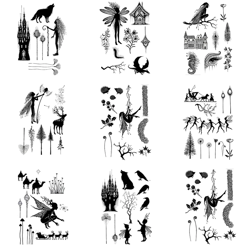 New Arrivals Fairies 2023 Fairy Clear Stamps Seal for DIY Scrapbooking Card Rubber Stamp Making Photo Album Handemade Crafts