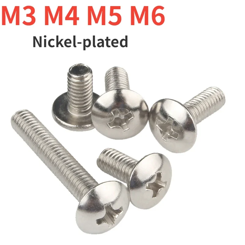 

Никелированные углеродистые болты M3 M4 M5 M6 с крестообразной головкой