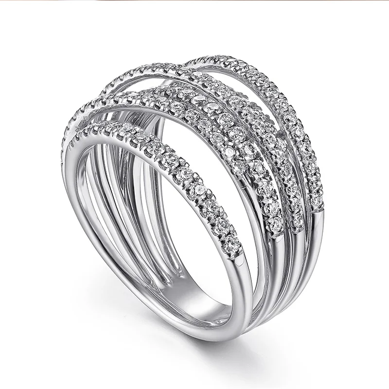 Huitan стильное популярное новое женское кольцо с крестом женское драгоценное украшение с ярким цирконием серебряного цвета вечерние для свадебной церемонии